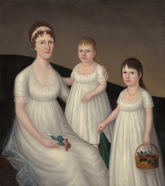 Joshua Johnson, Grace Allison McCurdy (Mrs. Hugh McCurdy) and Her Daughters, Mary Jane and Letitia Grace