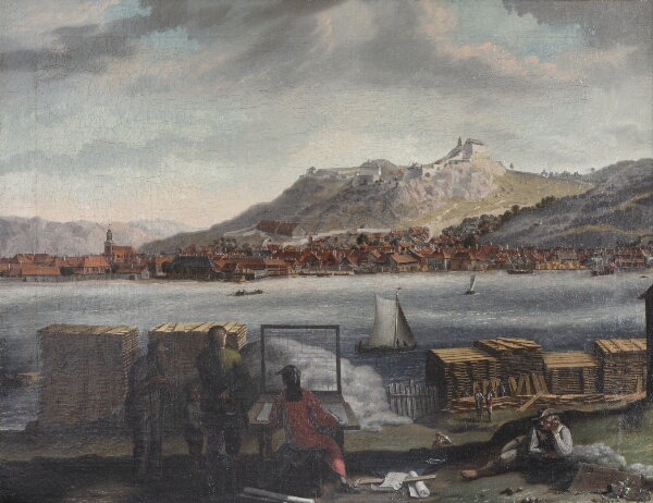 Mathias Blumenthal, Udsigt af Frederikshald