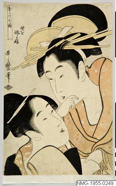 Kitagawa Utamaro, Träsnitt, Bildkonst, Woodblock, Woodcut, Print