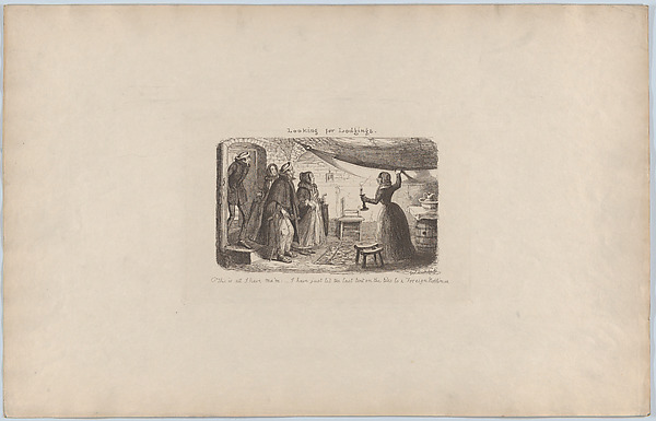 George Cruikshank, Looking for Lodgings
