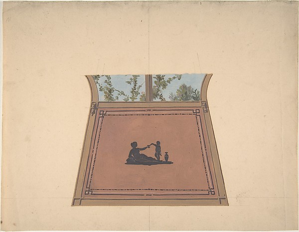 Jules-Edmond-Charles Lachaise, Pompeiian Design for Paneling