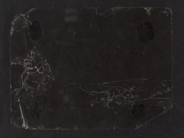 Unknown, One of twenty-seven paintings, mainly depicting hunting scenes.