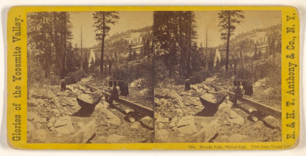 Edward and Henry T. Anthony & Co., Nevada Falls, 700 feet high. View from Vernal Falls.