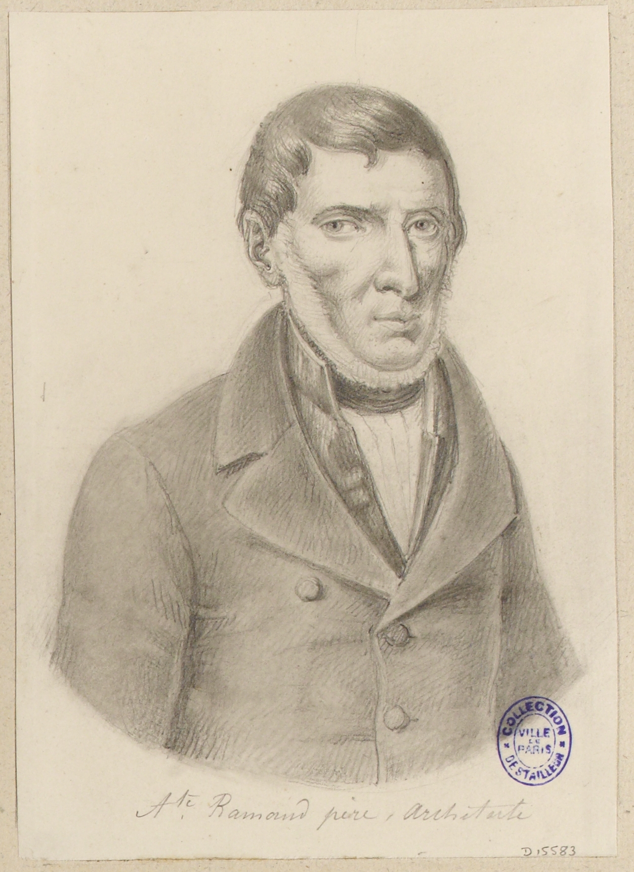 Anonyme, Portrait de l'architecte Ramand, père