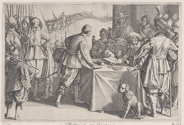 Jacques Callot, L'Enrolement des Troupes (The Enlistment of Troops), from "La Vie de Ferdinand Ier de Médicis série appelée aussi Les Batailles des Médicis" (The Life of Ferdinand I de'Medici also called The Medici Battles)