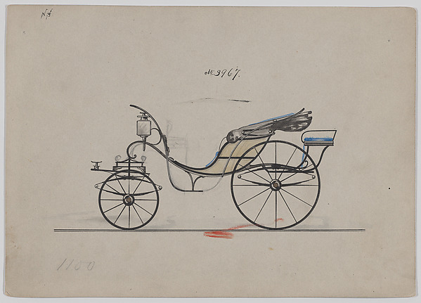 Brewster & Co., Design for Pony Phaeton, no. 3967