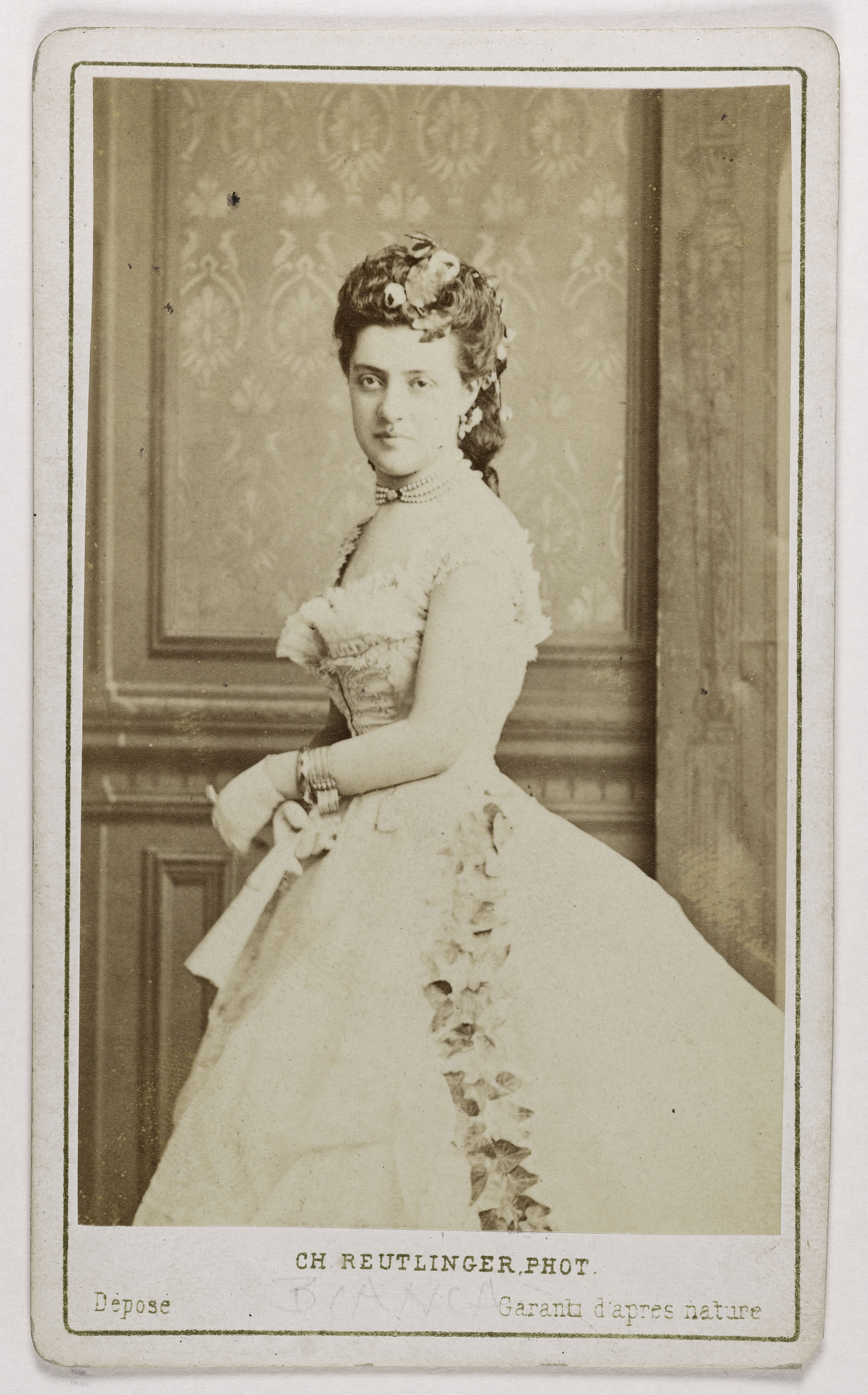 Charles Reutlinger, Portrait de Bianca (Blanche ou Céline Boissard, dite), (1840-1902), (actrice)