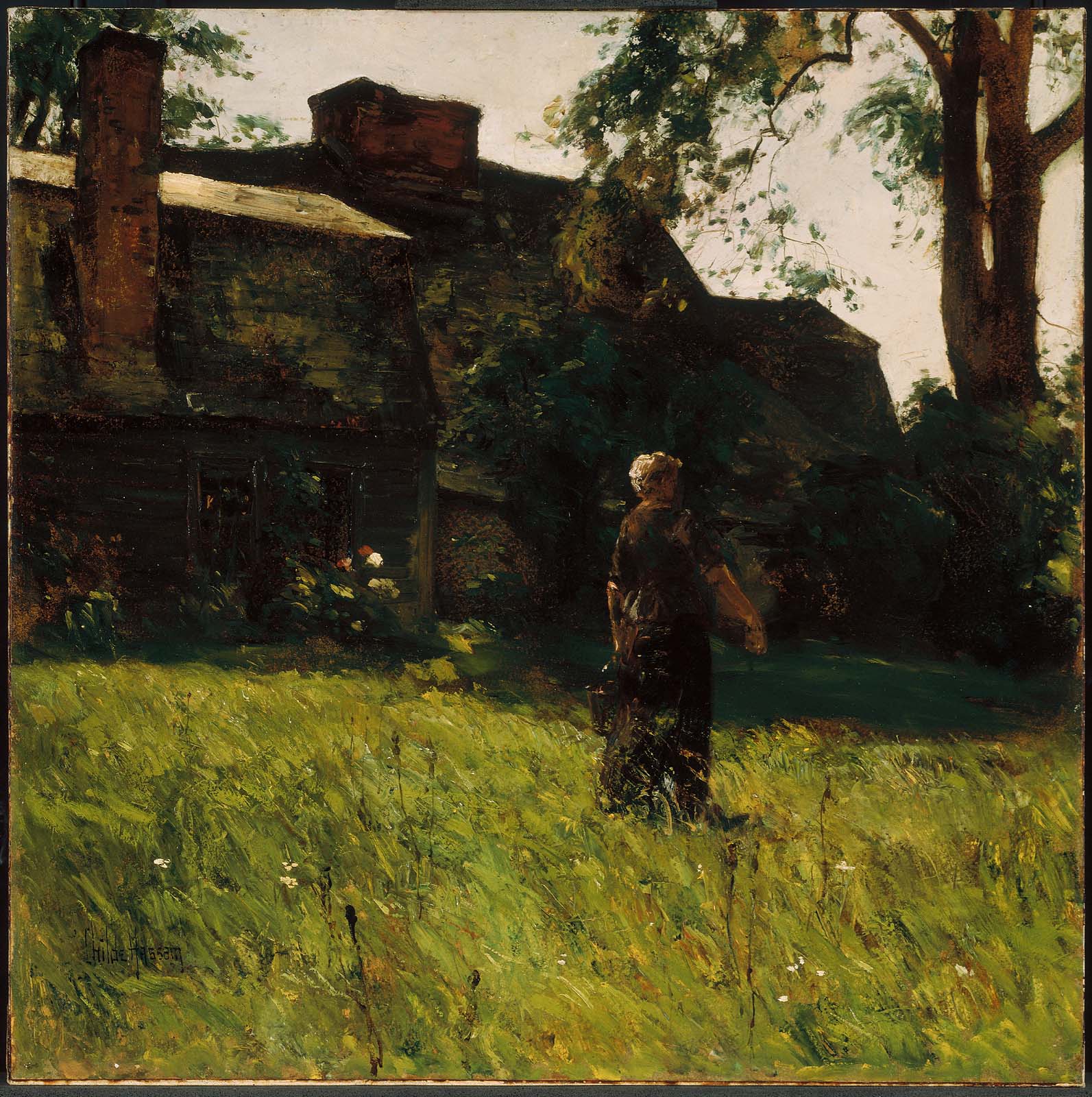 Childe Hassam, Old Fairbanks House, Dedham, Massachusetts