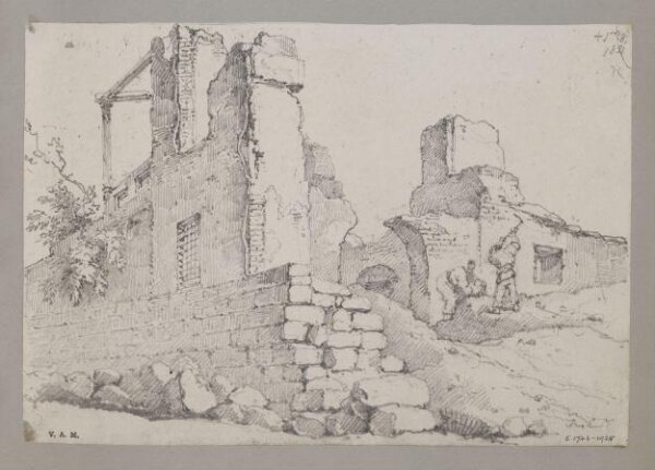 George Chinnery, Ruins of the Swedish Factory, Macao, 1831