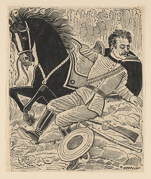 José Guadalupe Posada, A soldier fallen from his horse