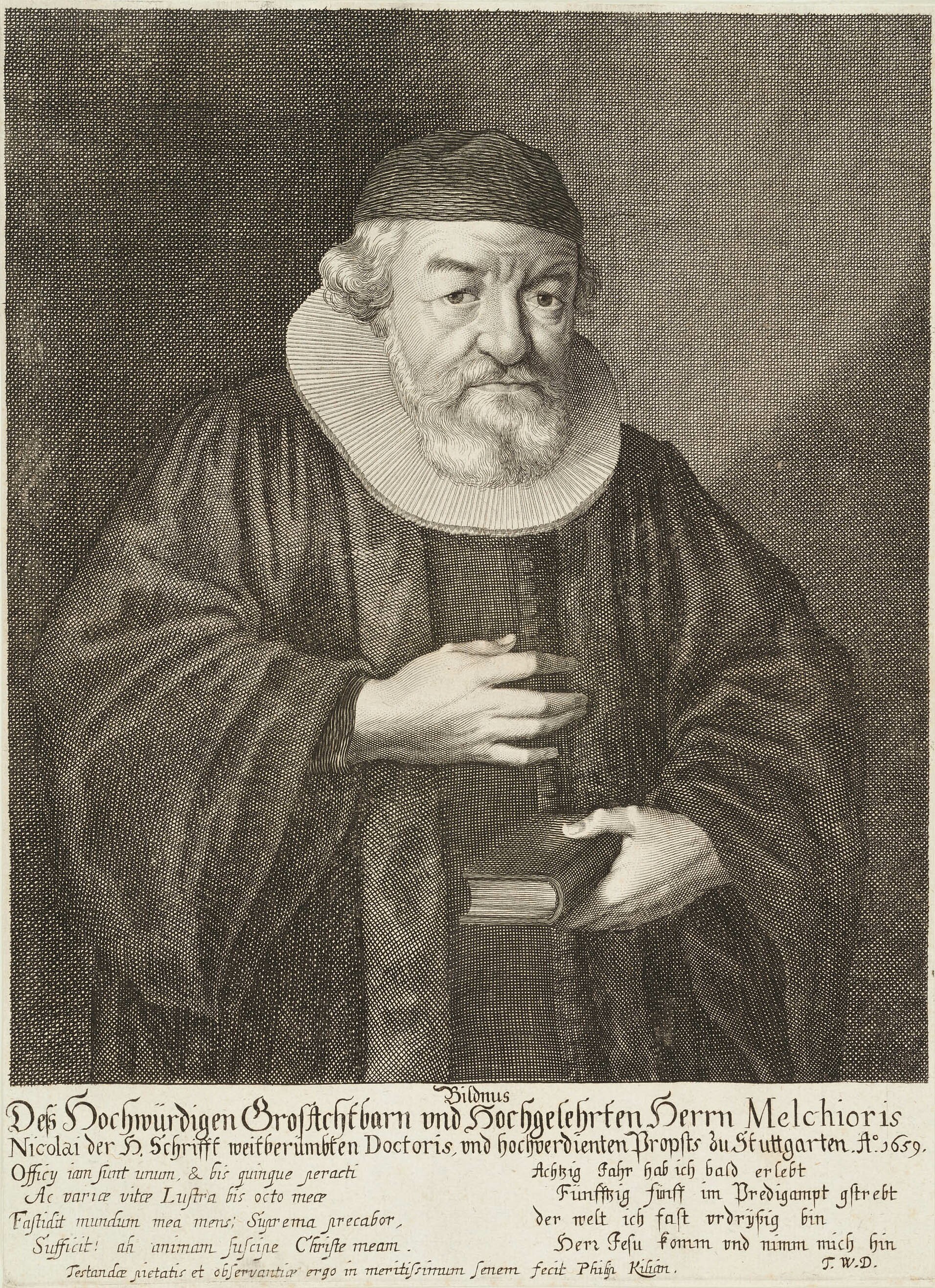 Philipp Kilian, Bildnis Melchior Nicolai