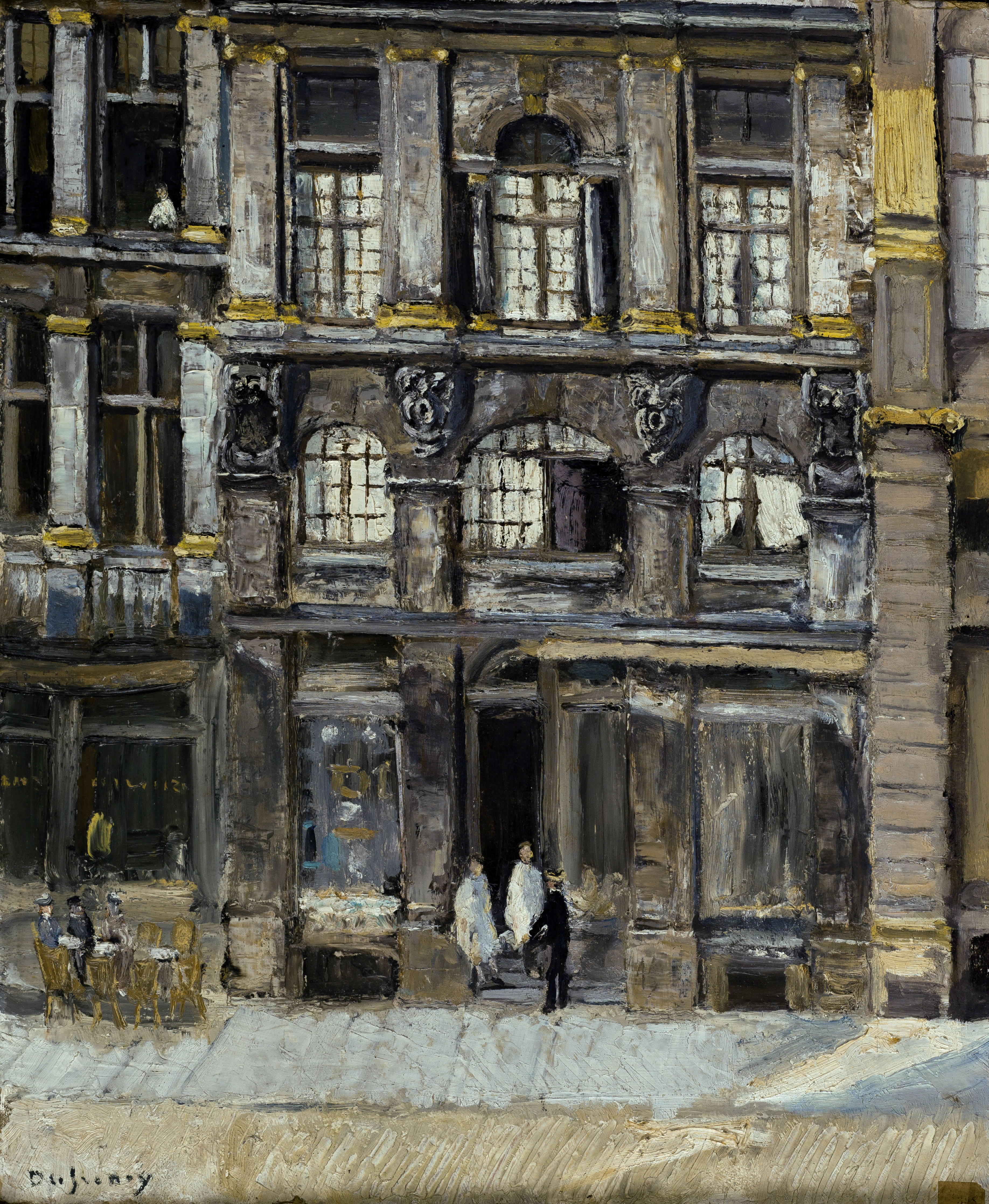 Georges Dufrenoy, Maison de la Grand' Place à Bruxelles où séjourna Victor Hugo