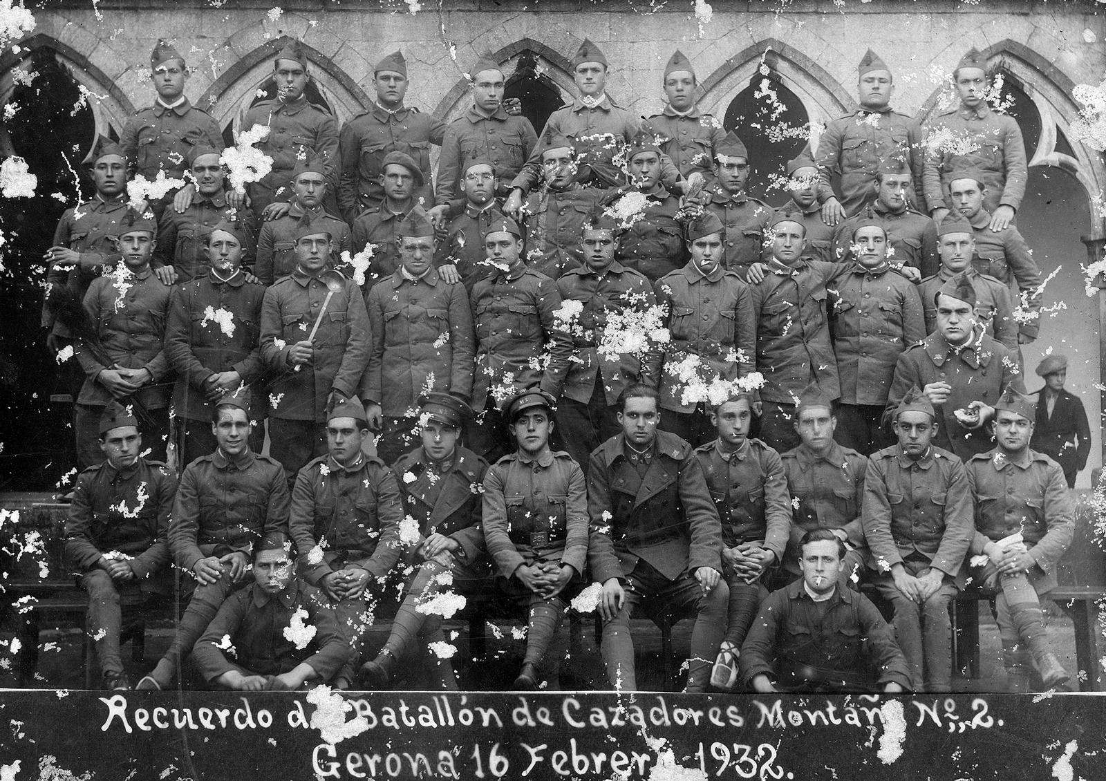 Desconegut, Recuerdo del Batallón de Cazadores Montaña nº2
