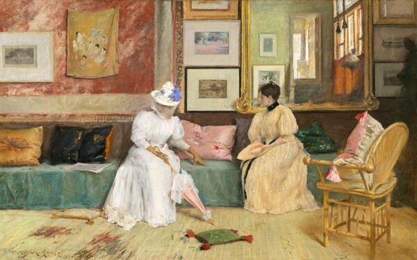William Merritt Chase, A Friendly Call
