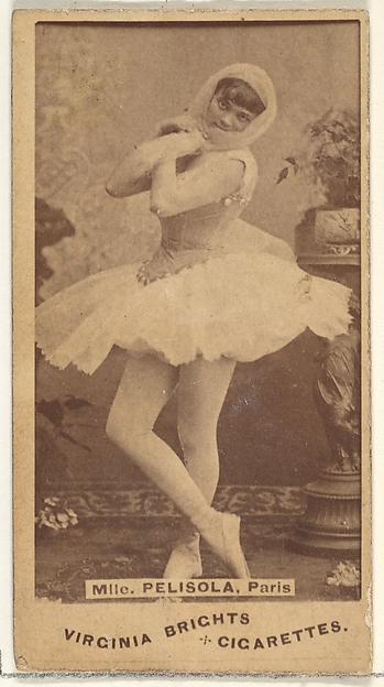 Allen & Ginter, Mlle. Pelisola, Paris, from the Actors and Actresses series (N45, Type 1) for Virginia Brights Cigarettes