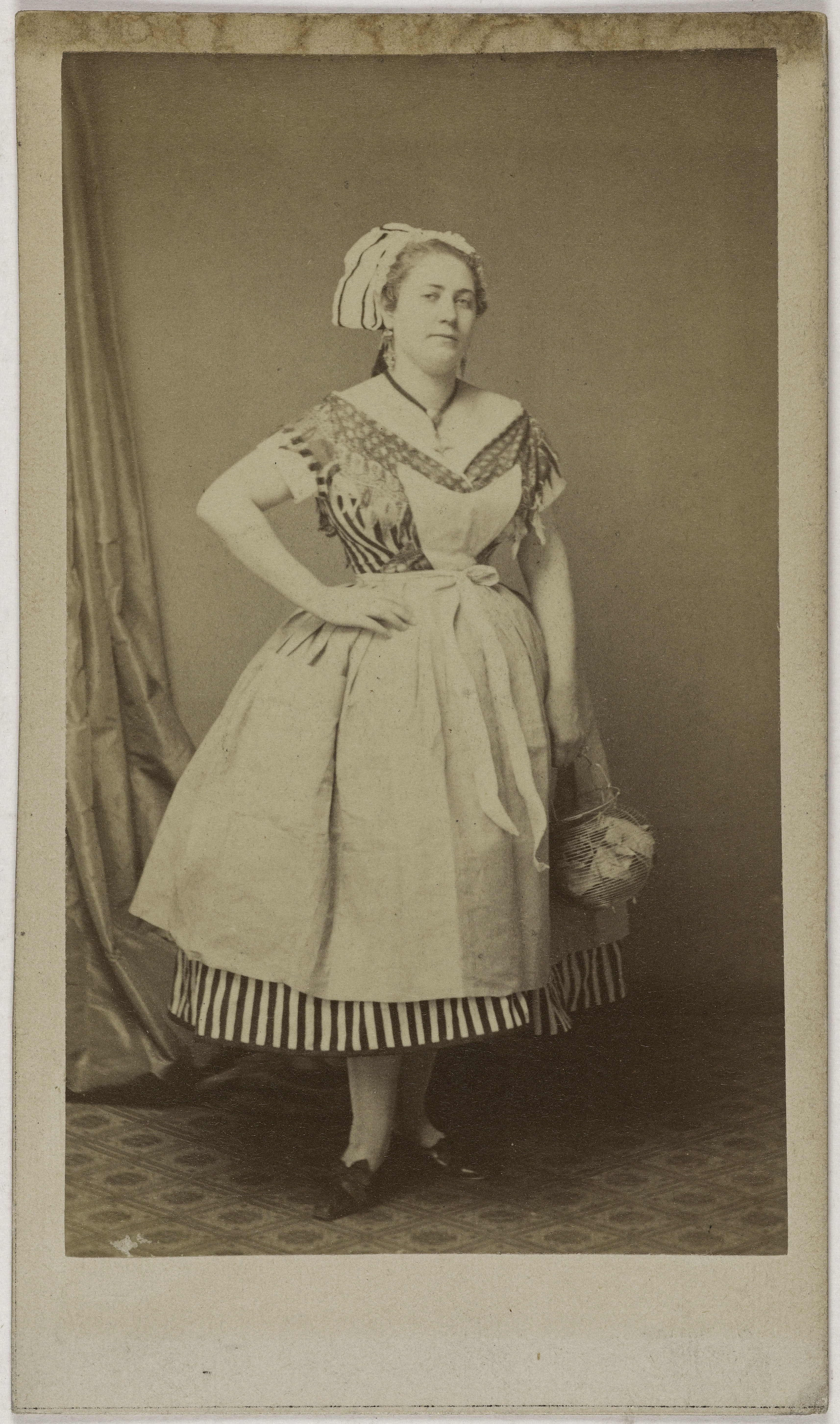 Anonyme, Portrait d'Elise Damain (actrice aux théâtres du Palais Royal, de l'Ambigü et du Vaudeville)
