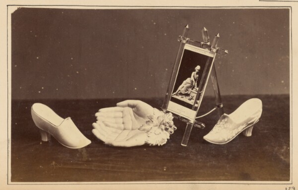 Unknown, [Still life of Cabinet Card and Shoes]