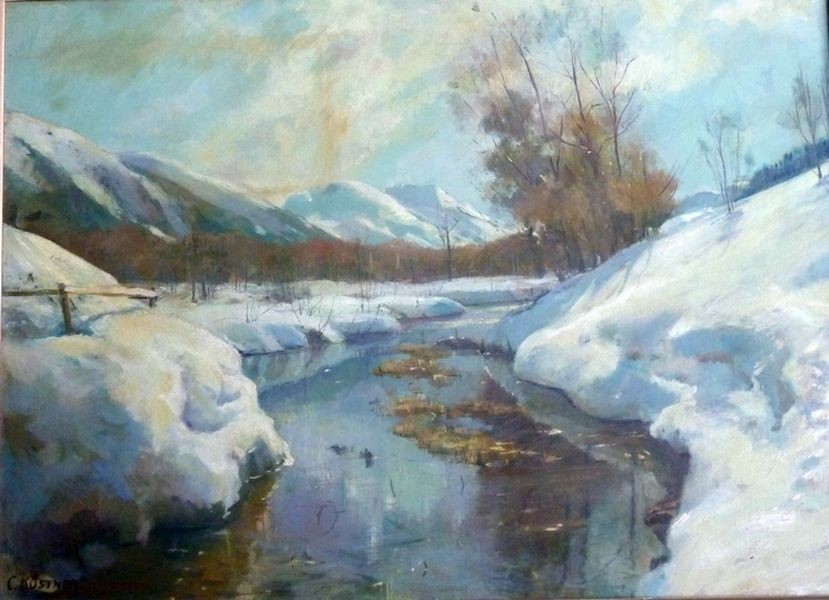 Carl Küstner, Winter in den Bergen