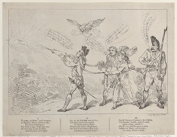 Thomas Rowlandson, [Col. Topham Endeavoring with his Squirt to Extinguish the Genius of Holman]