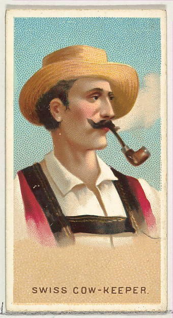 Allen & Ginter, Swiss Cow-Keeper, from World's Smokers series (N33) for Allen & Ginter Cigarettes