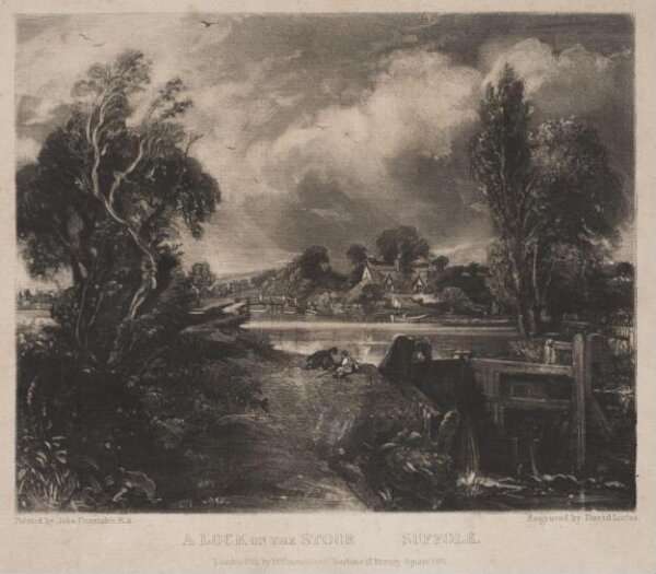 Constable, John RA, A LOCK ON THE STOUR SUFFOLK
