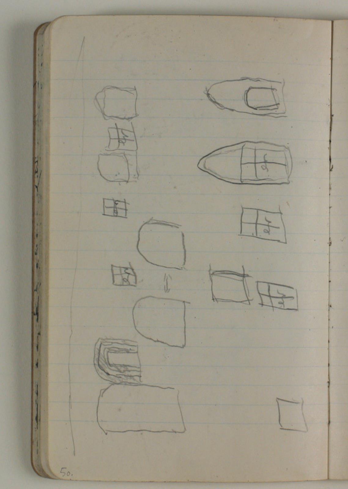 Niels Larsen Stevns, Forskellige tegninger. (Af Anna Larsen Stevns ?)