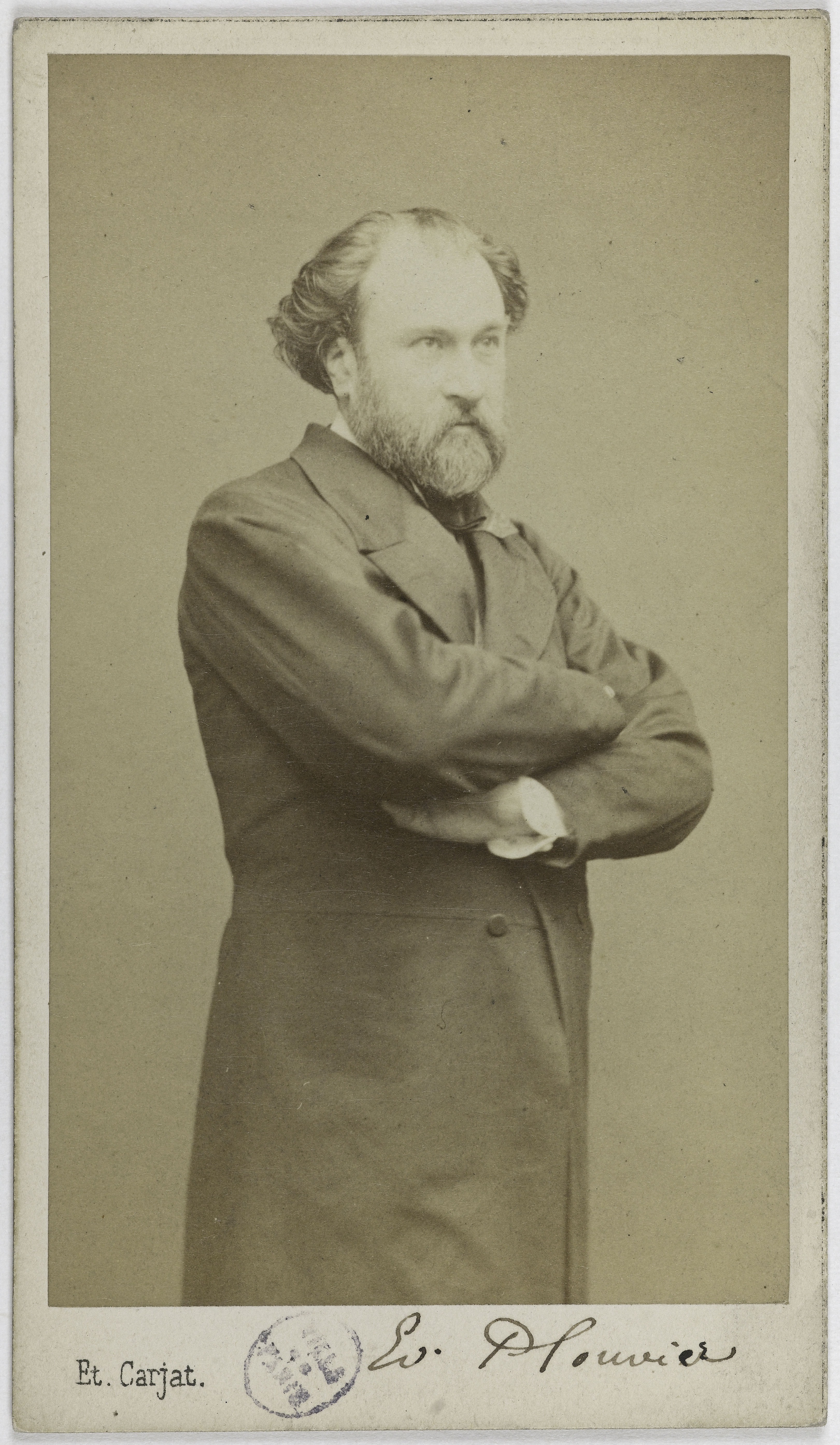 Carjat & Cie, Portrait d'Edouard Plouvier, (1821-1876), (auteur dramatique)