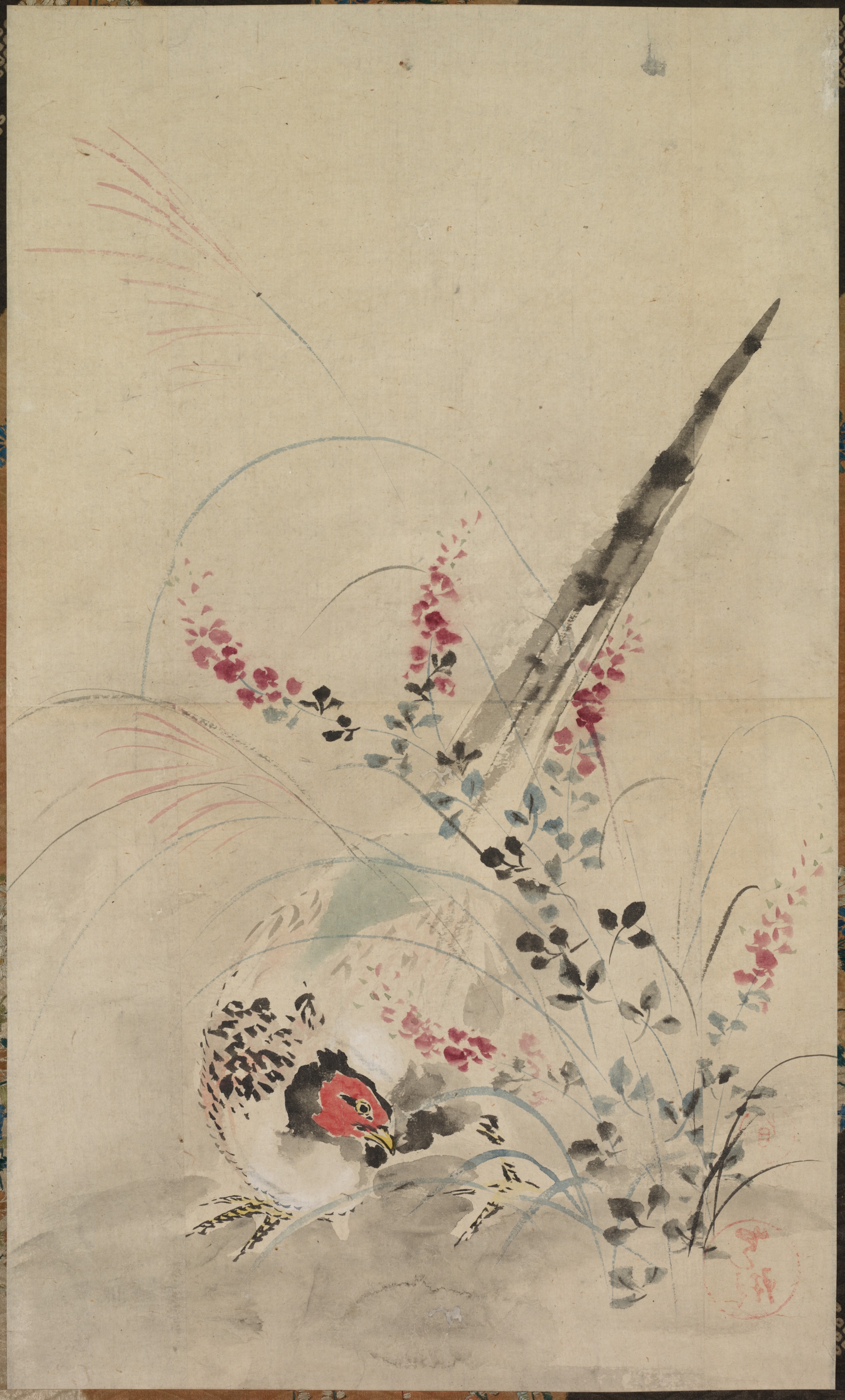 Ogata Kōrin, Pheasant and Grasses