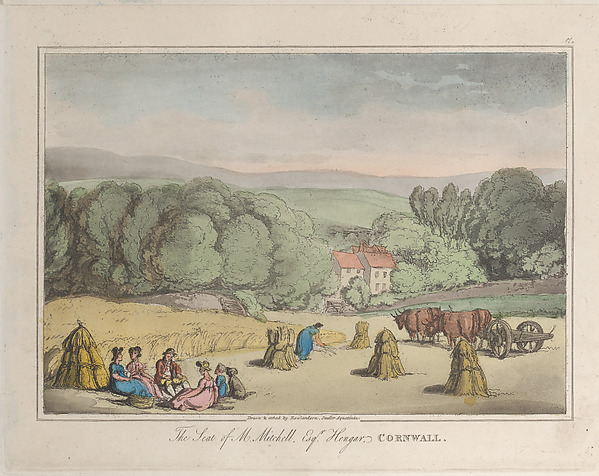 Thomas Rowlandson, The Seat of M. Mitchell Esq. Henger, Cornwall