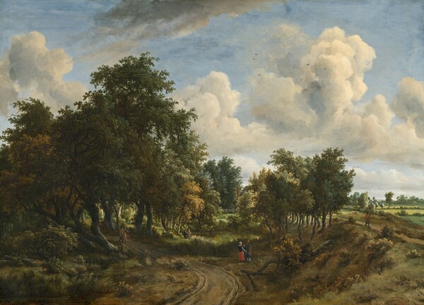 Meindert Hobbema, A Wooded Landscape