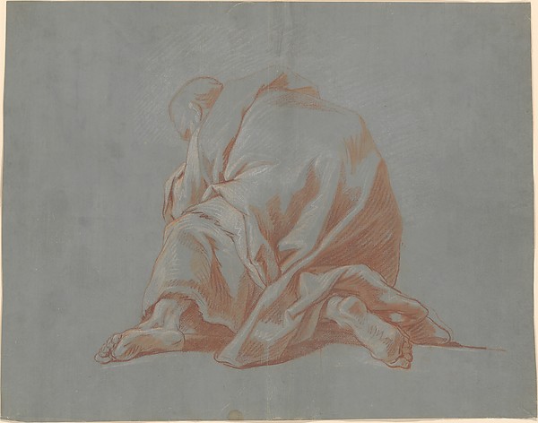 Jean François de Troy, Study of a Draped Figure