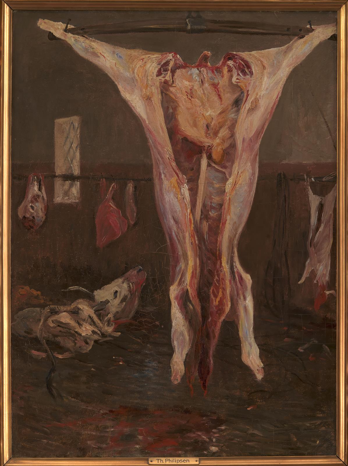 Theodor Philipsen, Slagtet okse. Rom