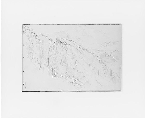William Trost Richards, Mountainside (from Sketchbook X)