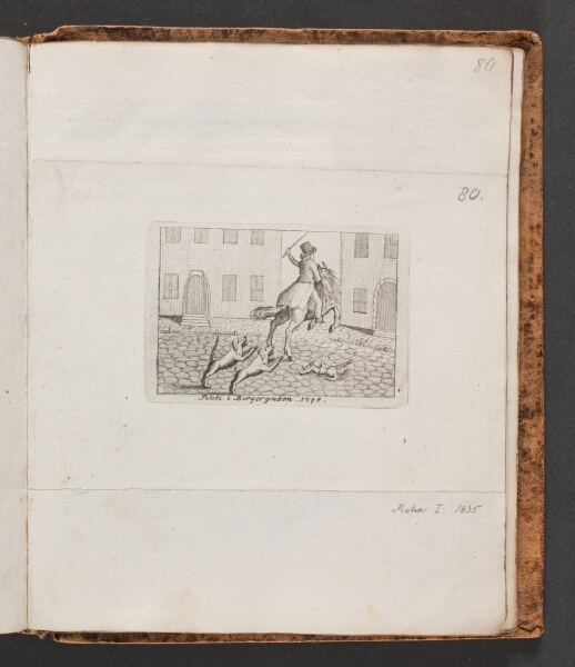 Ubekendt dansk, "Poleti i Borgergaden 1798"