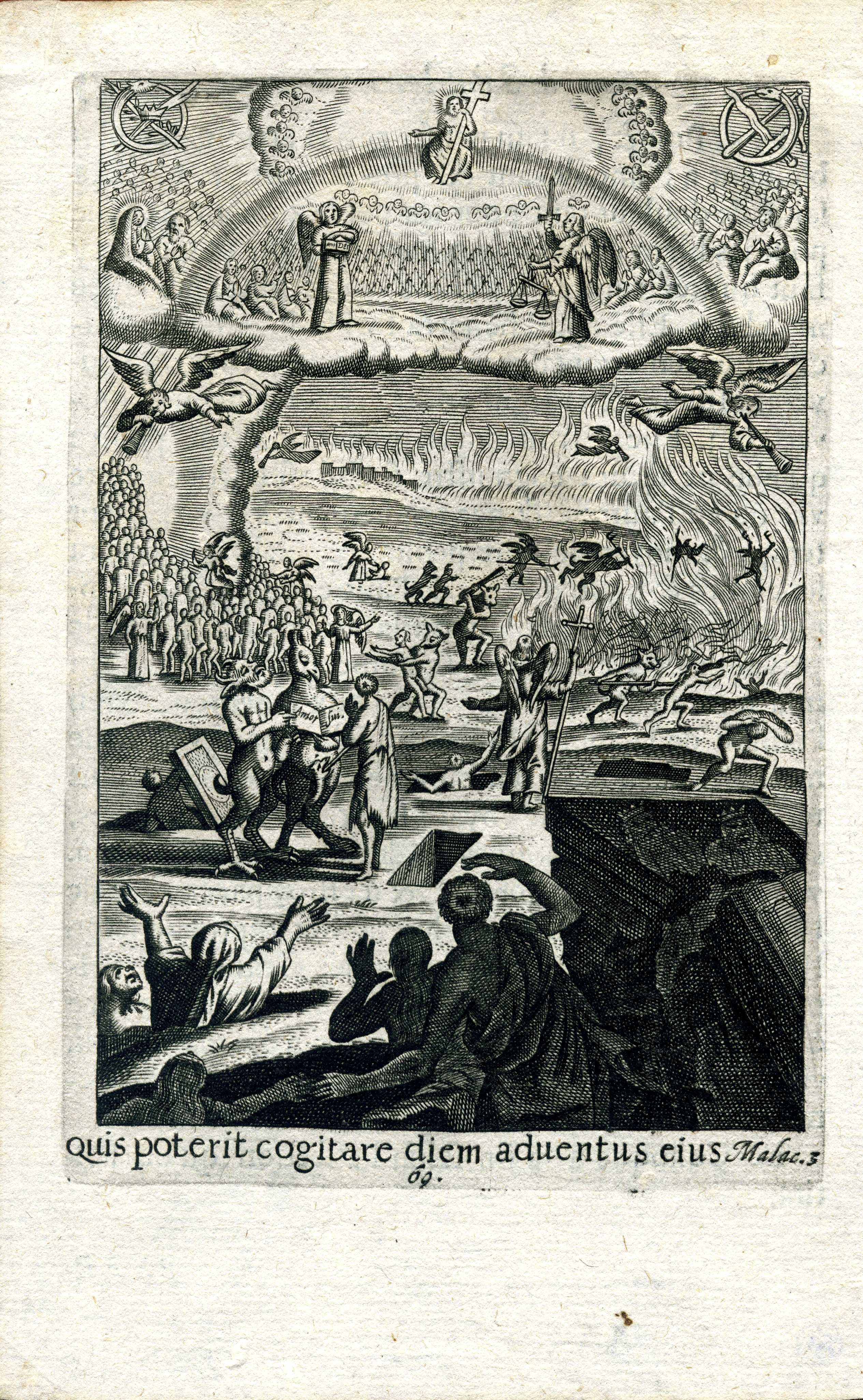 Unknown artist, Grafik "Quis poterit cogitare diem aduentus eius"