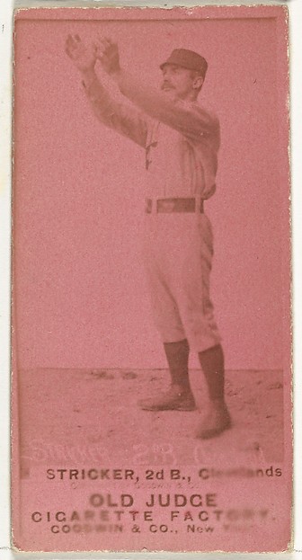 Goodwin & Company, John A. "Cub" Stricker, 2nd Base, Cleveland, from the Old Judge series (N172) for Old Judge Cigarettes