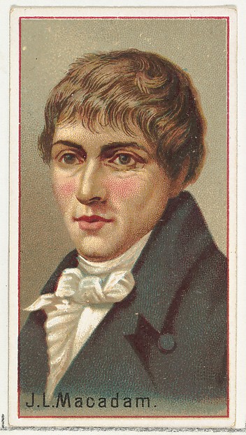 Allen & Ginter, J. L. Macadam, printer's sample for the World's Inventors souvenir album (A25) for Allen & Ginter Cigarettes