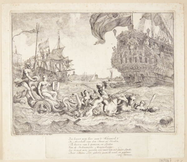 Ludolf Bakhuizen, Neptuns vogn trukket af søheste