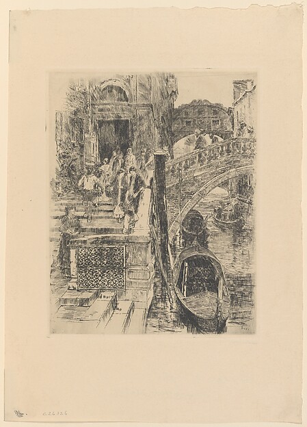 Frank Duveneck, Bridge of Sighs, Venice (First Plate)