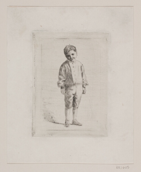 Carl Bloch, En stående dreng