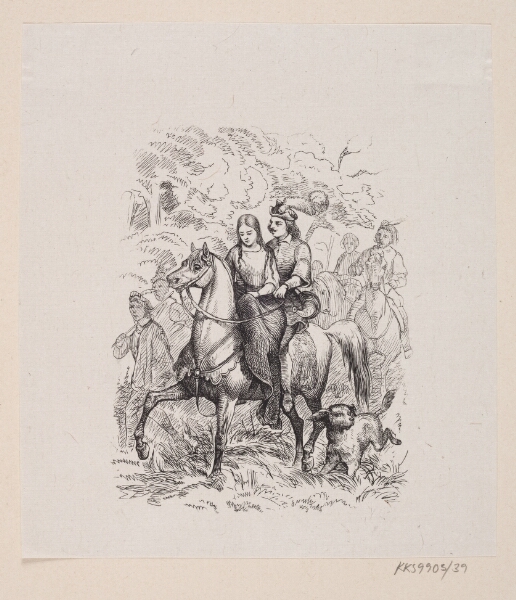 H.P. Hansen, Illustration til "De vilde Svaner" i H.C. Andersen, "Eventyr og Historier", Bind 1