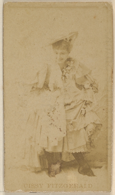 Allen & Ginter, Cissy Fitzgerald, from the Actors and Actresses series (N45, Type 8) for Virginia Brights Cigarettes