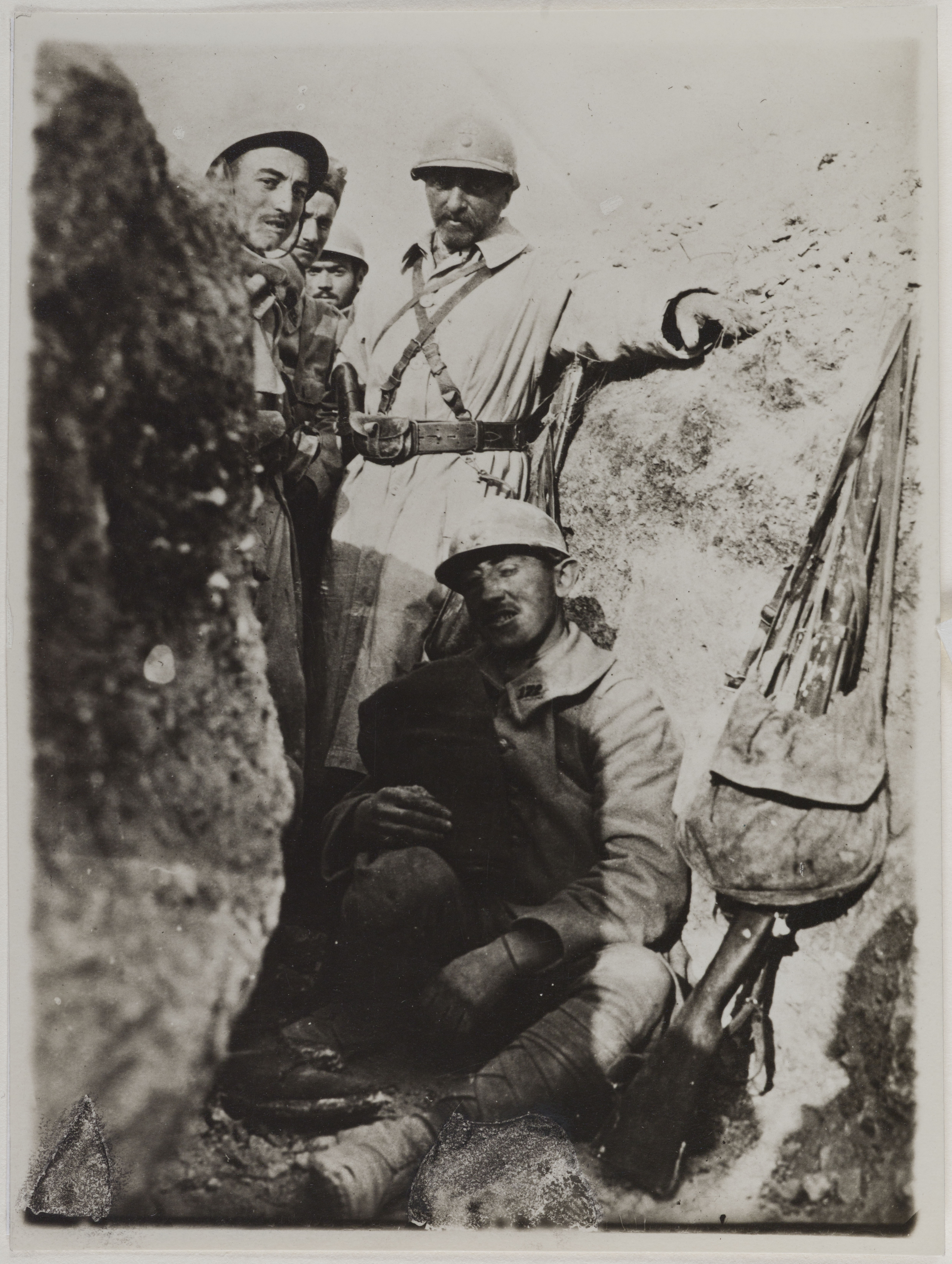 Anonyme, Georges Hugo dans les tranchées pendant la Première Guerre mondiale
