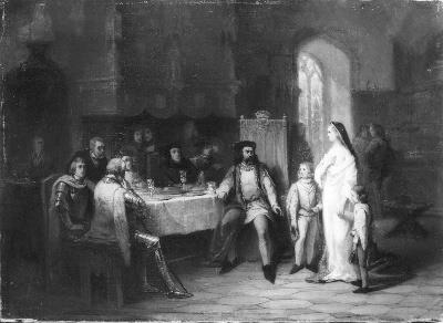 Hendrik Jacobus Scholten, Anno 1343. Eleonora van Engeland voorspelt Reinoud van Gelre de rampen van zijn huis