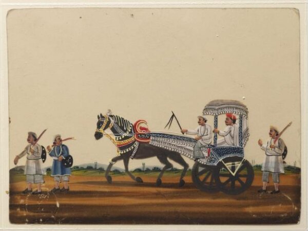Unknown, One of forty paintings illustrating modes of transport, occupations, entertainers, ascetics and Muharram subjects.
