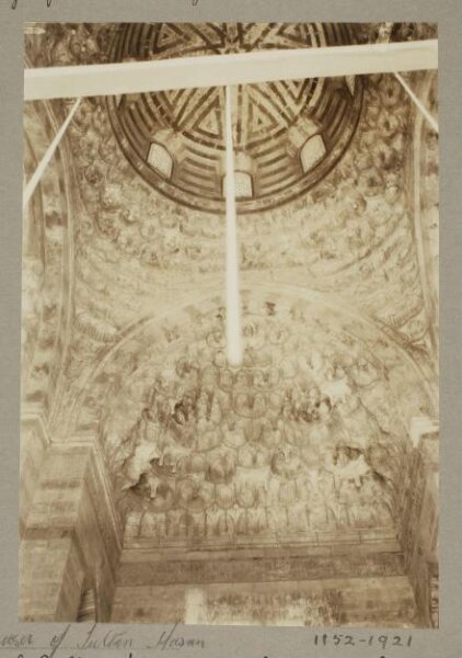 K.A.C. Creswell, Vaulting and dome of vestibule at the Madrasa of Mamluk Sultan Hasan, Cairo