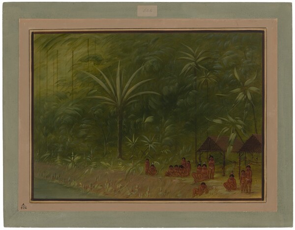 George Catlin, Encampment of Cocomas - Looking Ashore