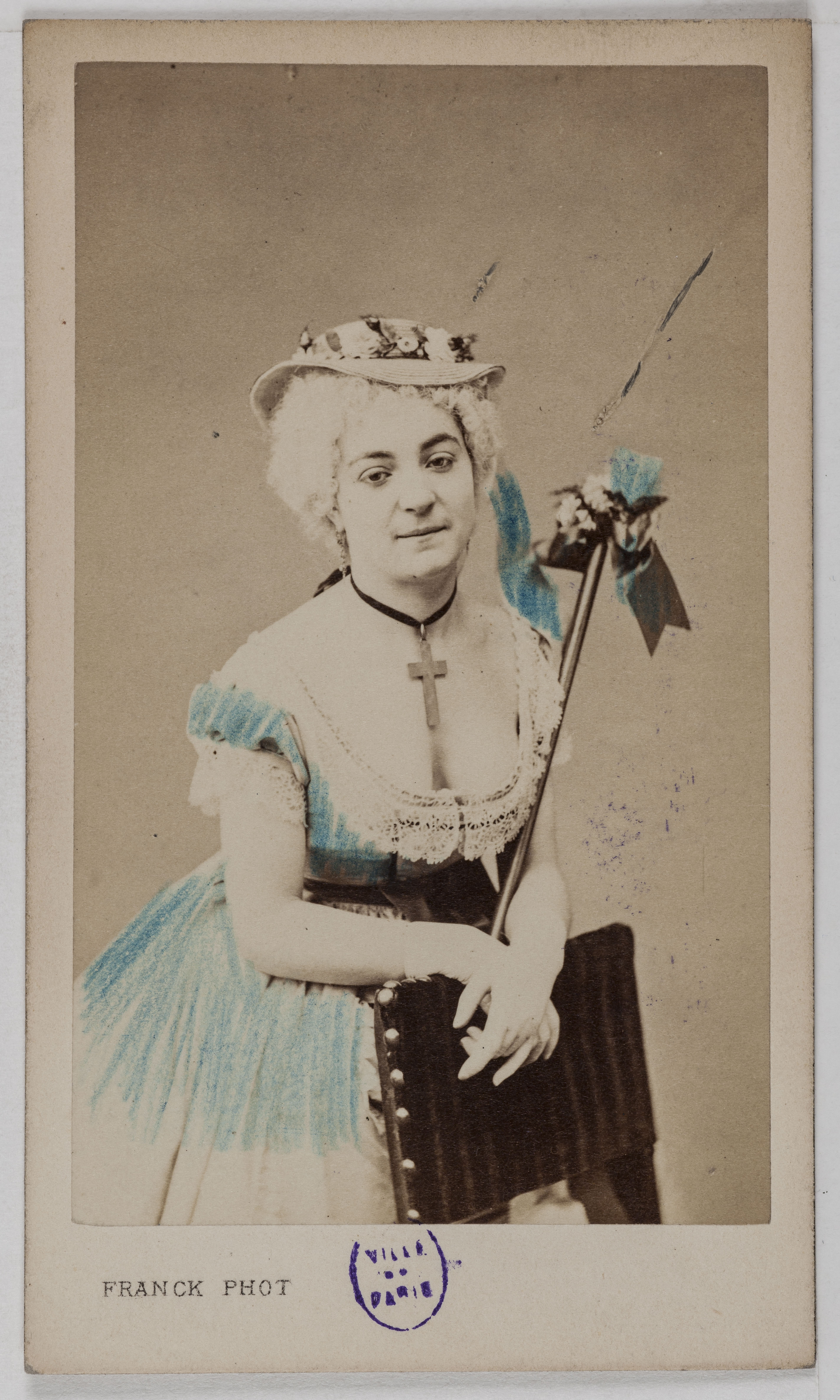Franck, Portrait de Malvina, (-1866), (danseuse)