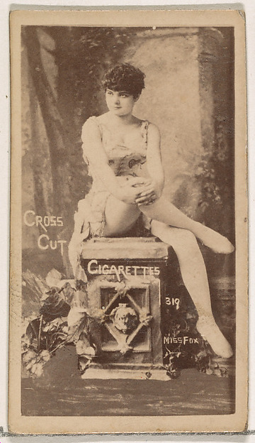 W. Duke, Sons & Co., Card Number 319, Miss Fox, from the Actors and Actresses series (N145-1) issued by Duke Sons & Co. to promote Cross Cut Cigarettes