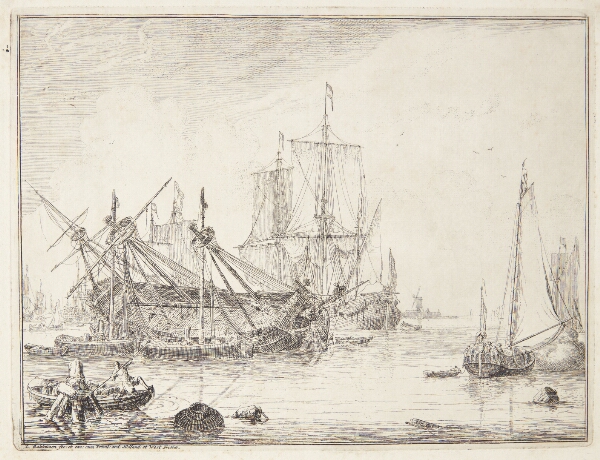 Ludolf Bakhuizen, Et skib, der kølhales